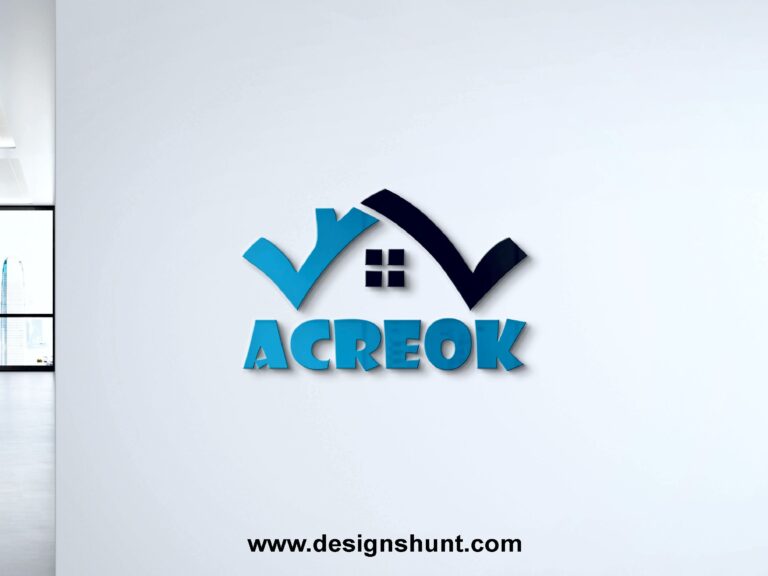 ACREOK home construction logo design hunt