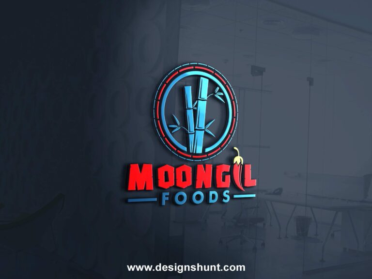 Moongil Foods Round Bamboo business logo design