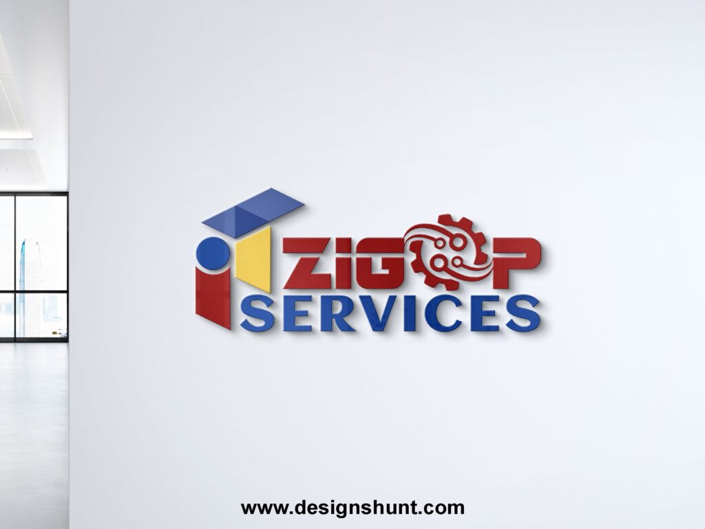 Zigop IT sector tech company 3D business Logo Design