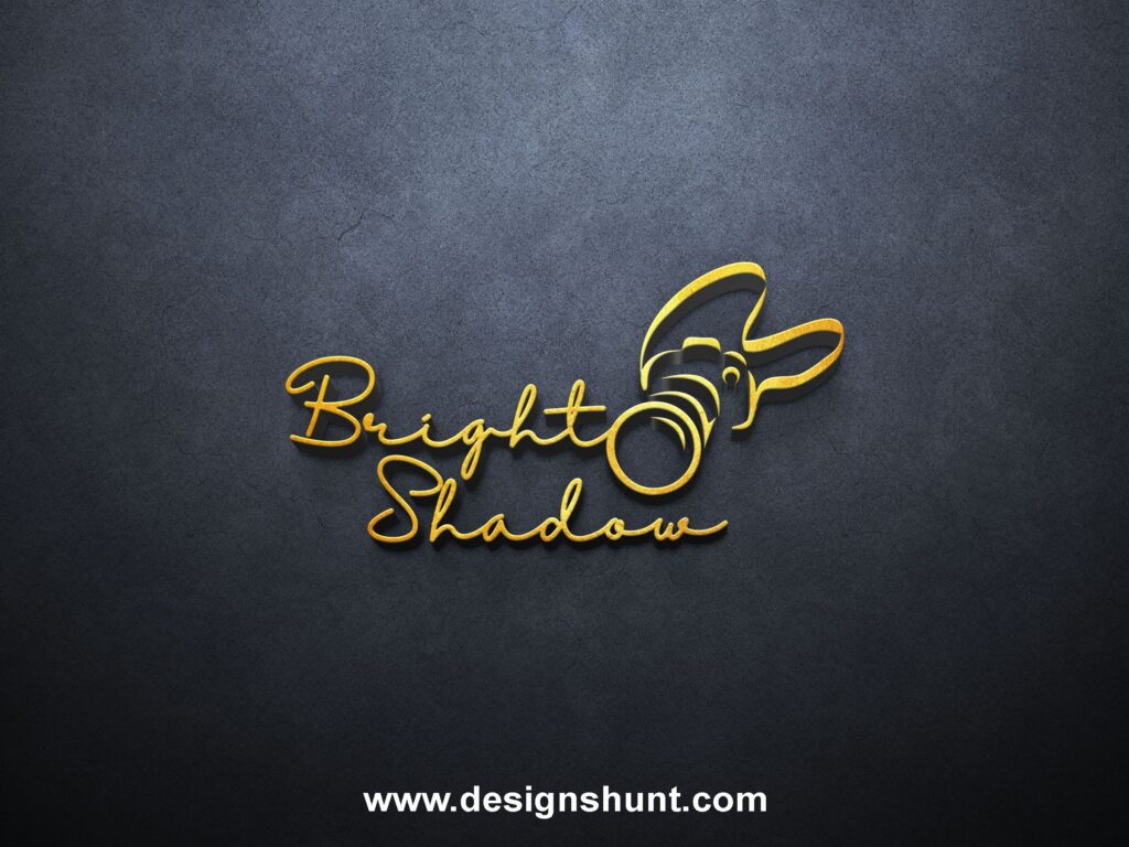 Bright Shadow Photography and videography agency custom logo design