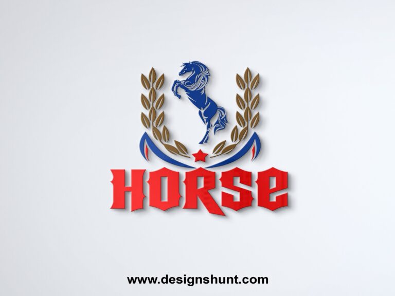 Letter HORSE with horse icon on H and agricuture in E letter enterprise business logo design 2