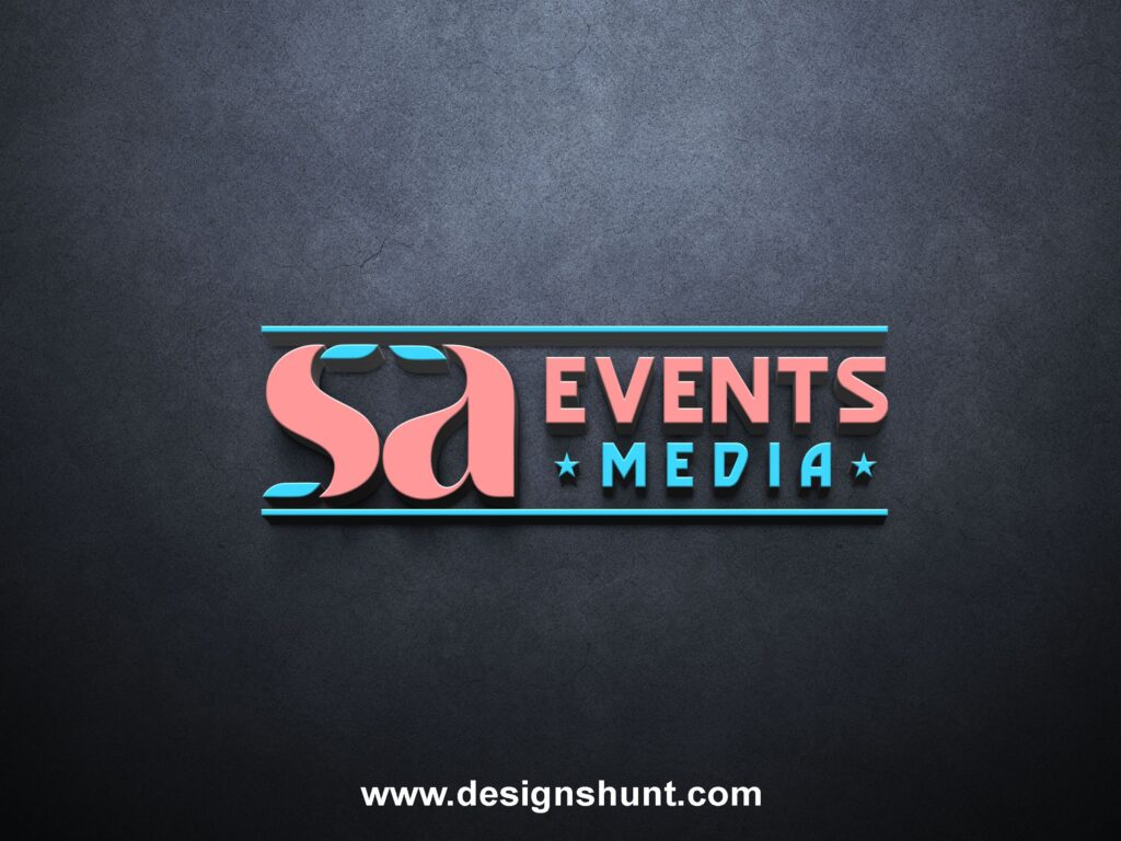 SA Events Media business custom logo design for event management